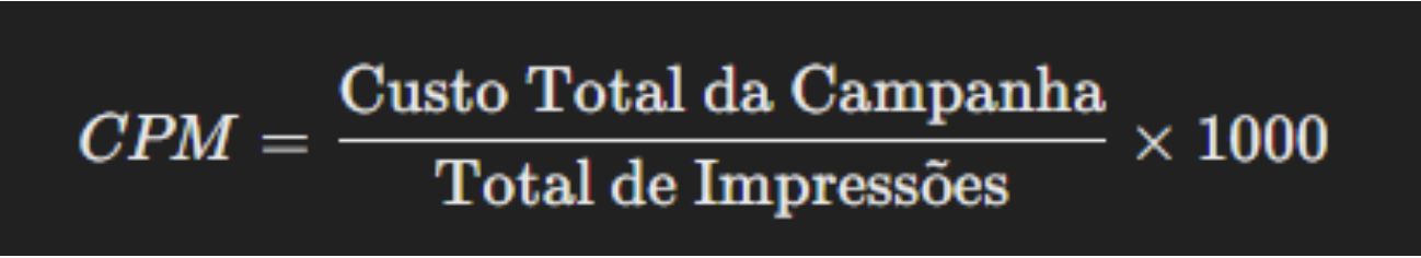 Fórmula do CPM